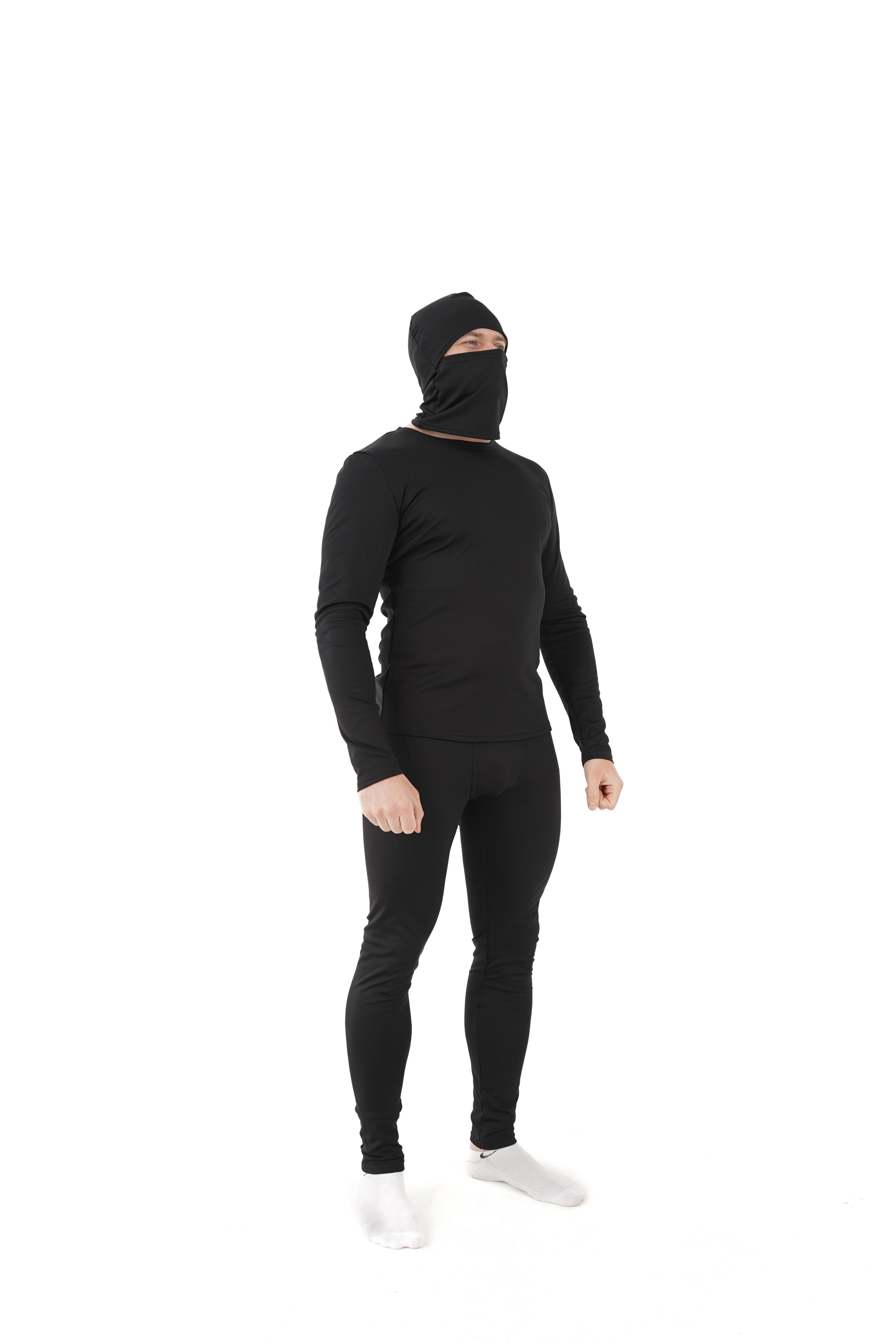 Комплект термобілизни та балаклава Asalart 0317 L-XL Чорний - фото 3