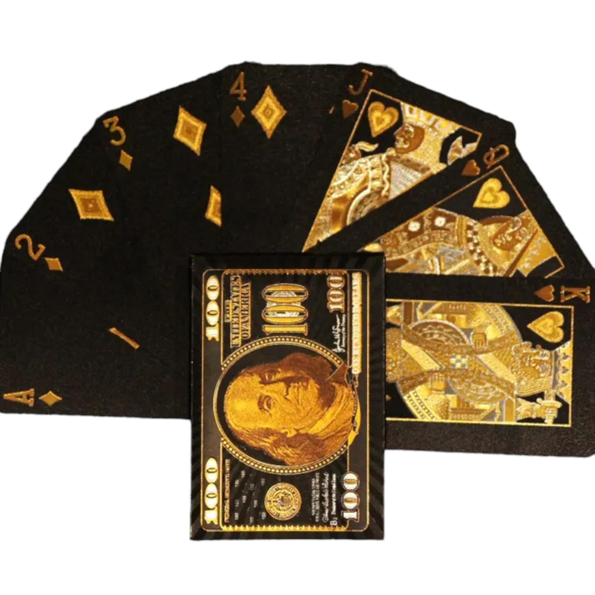 Карты игральные покерные 100 USD Goldy пластиковые 54 шт. (25788559)