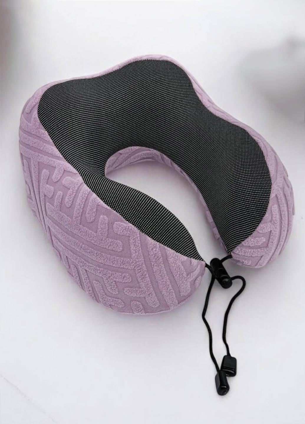 Подушка для путешествий ортопедическая Laska с эффектом памяти 28х26 см. Лавандовый (24589) Подушка для путешествий ортопедическая Laska с эффектом памяти 28х26 см. Лавандовый (24589)