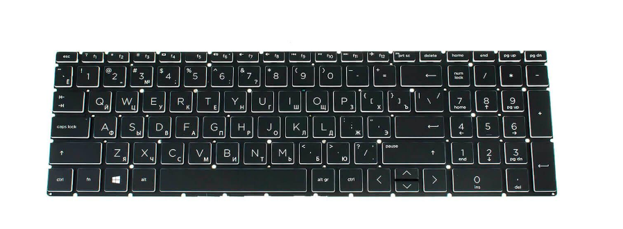 Клавіатура для ноутбука HP 15-db з підсвічуванням (L50001-251)