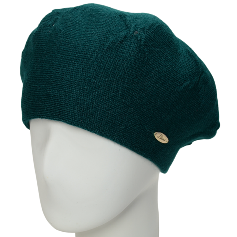 Берет женский Lirus Клара двойной на стойке Зеленый