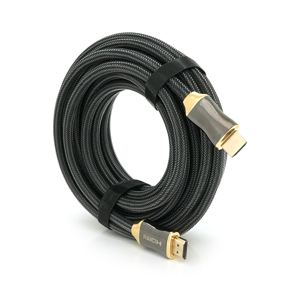 Кабель Veggieg HDMI HX-8 2K 4K 8 м Black/Gold (19705) Кабель Veggieg HDMI HX-8 2K 4K 8 м Black/Gold (19705)