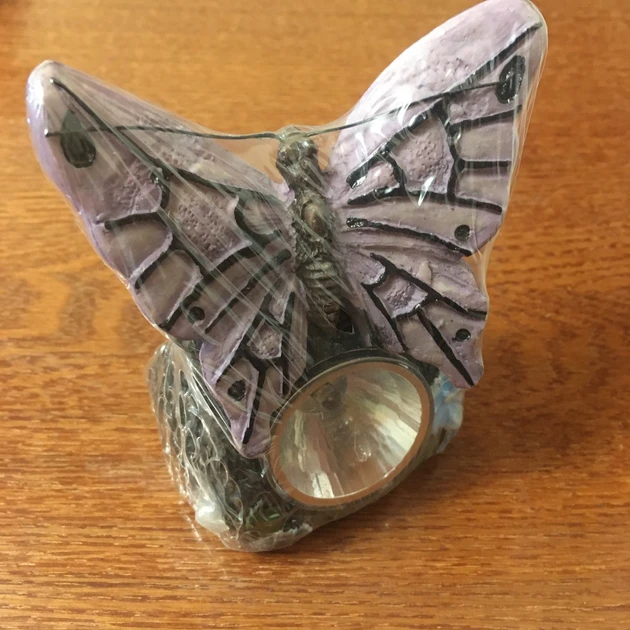 Садовый светильник Lemanso на солнечной батарее 6500К с выключателем фиолетовая Бабочка IP44 (CAB124) - фото 3