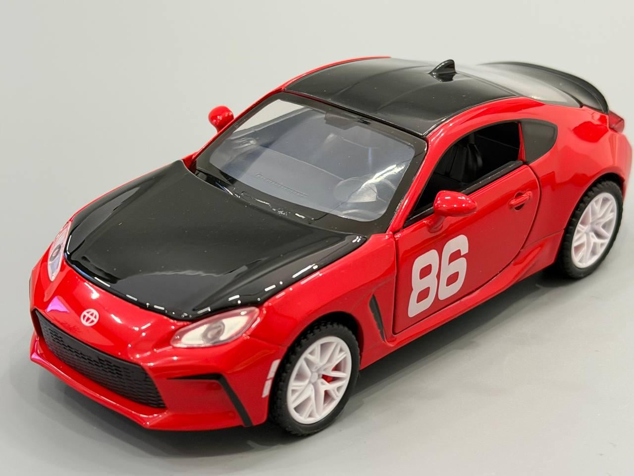 Машинка инерционная АвтоСвіт Toyota GR86 масштаб 1:32 открывается дверь/капот/багажник 15,5 см Красный (AP-2113)