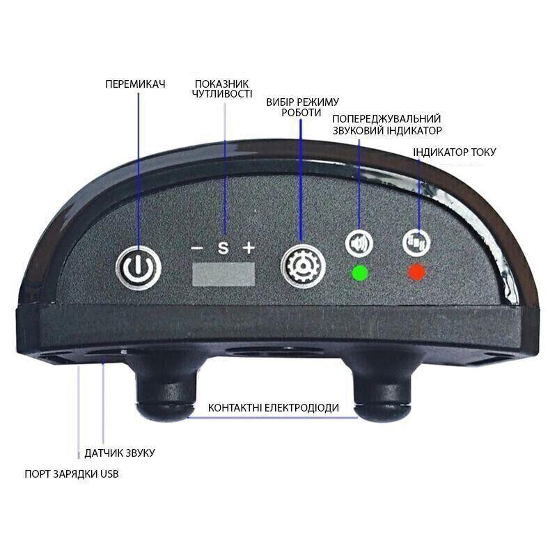 Електронний нашийник для дресирування собак DT-101 від 8 кг (000223) - фото 3