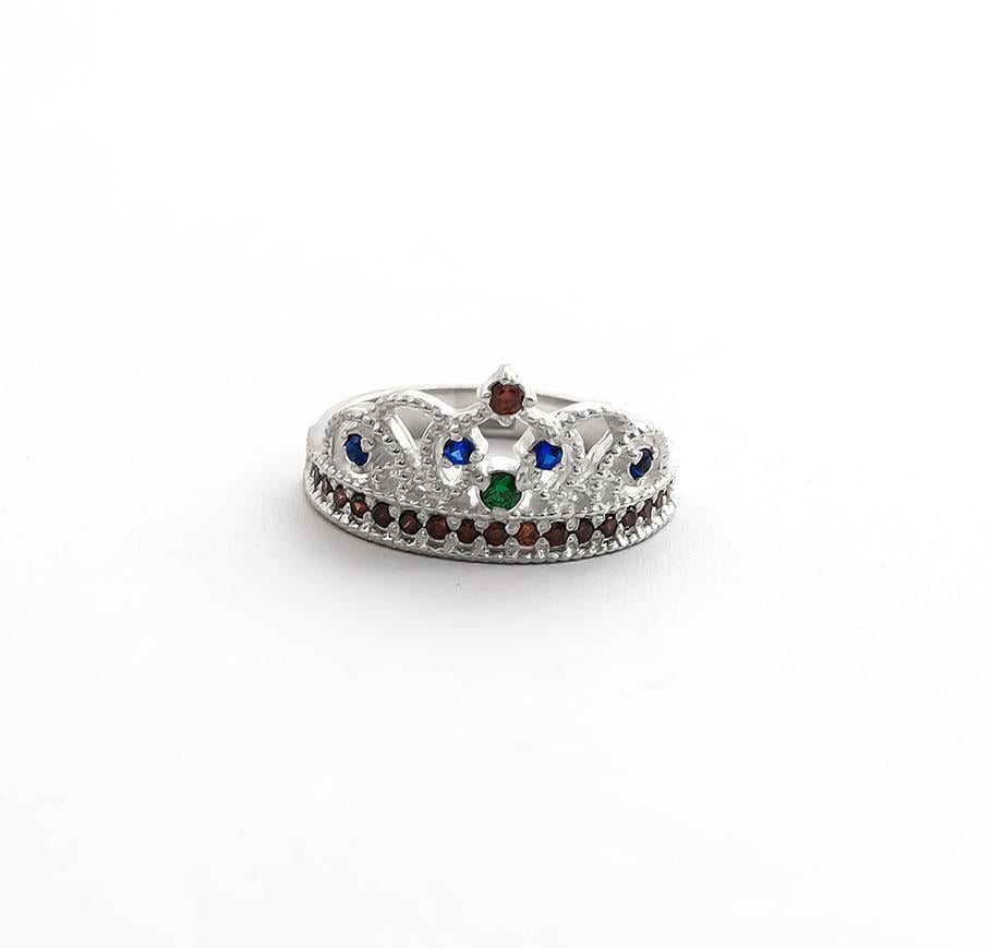 Кольцо в виде короны филигрань Maxi Silver 3474 SE р. 16,5 (8347480)