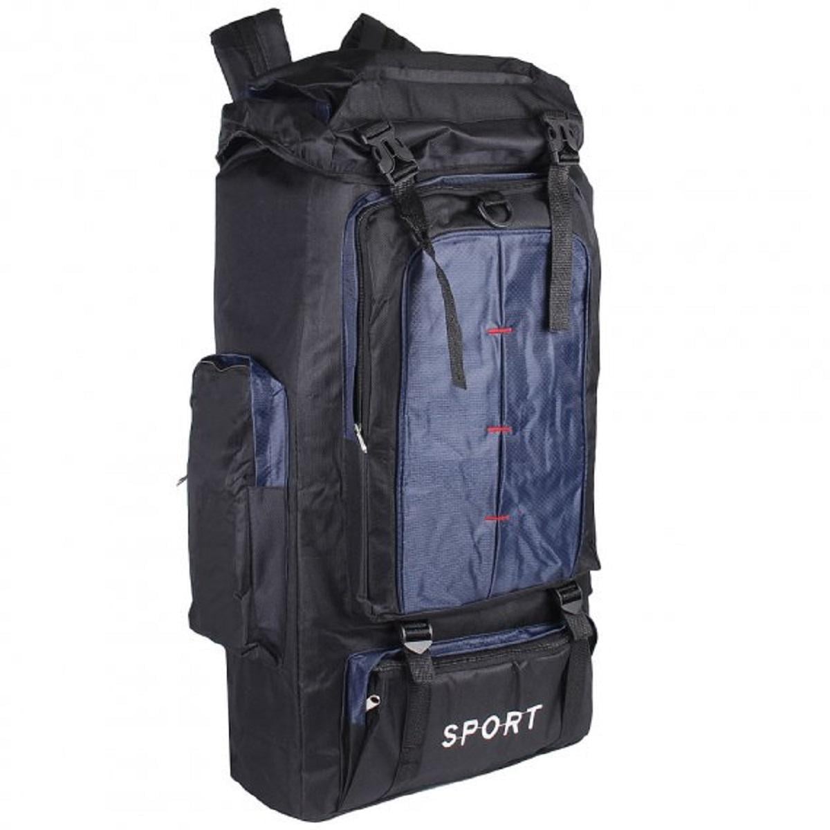 Рюкзак походный Sports fashion 60х38х20 Черный/Темно-синий