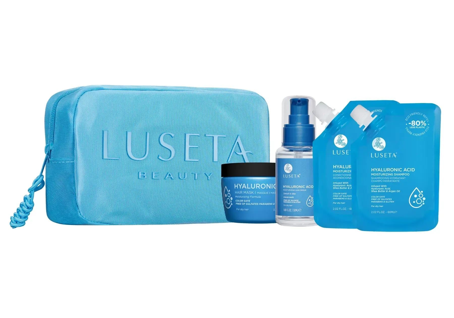 Набор для волос увлажняющий Luseta Beauty Hyaluronic Acid Jet-Set Hair Moisturizing Kit 60 мл + 60 мл + 100 мл + 50 мл (28078870)