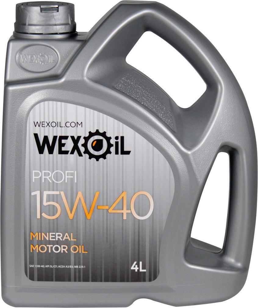 Моторне мастило Wexoil Profi Sl/cf бензин/дизель 15W-40 4 л (1401112)