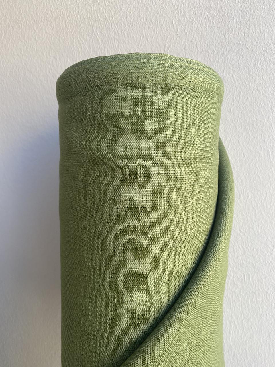 Ткань Linen Plus костюмная 100% лен Оливковый 054/372 - фото 6 Ткань Linen Plus костюмная 100% лен Оливковый 054/372 - фото 6
