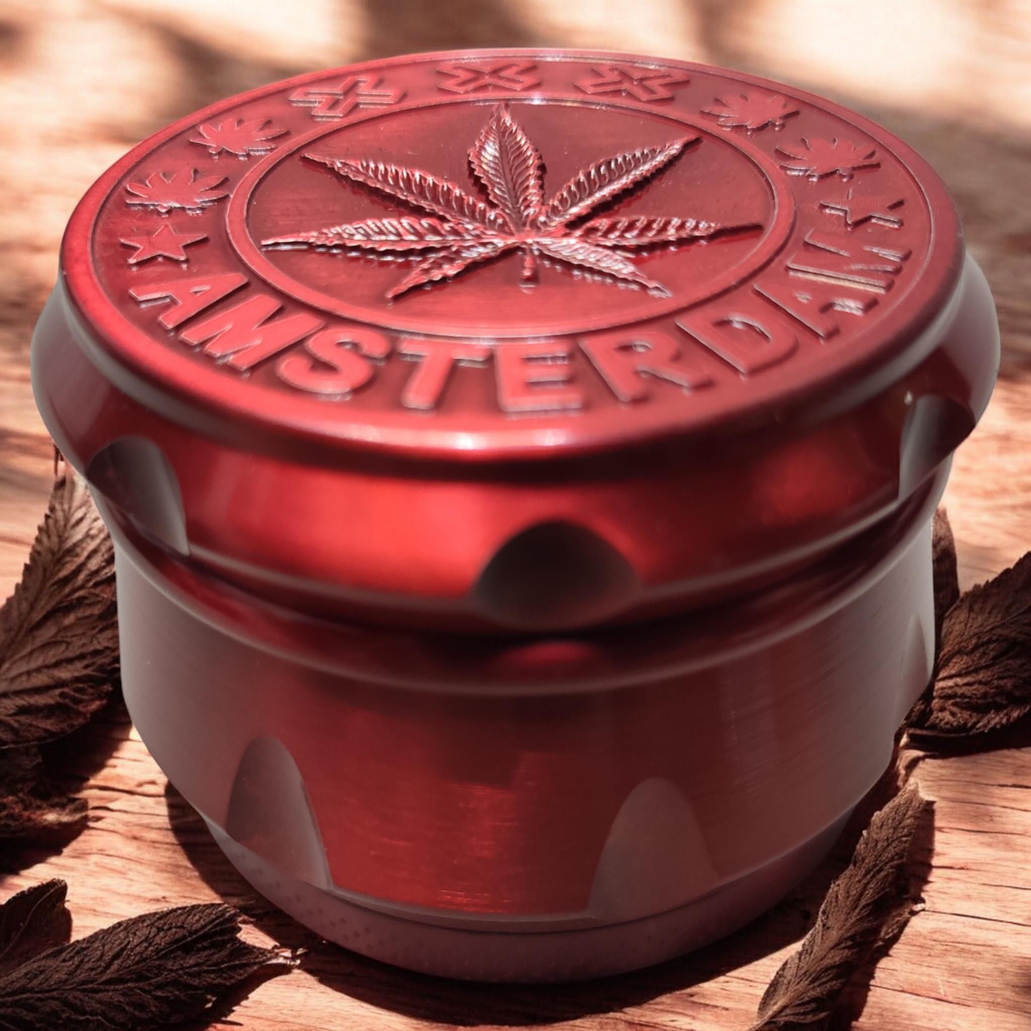 Гриндер для измельчения табака D&K Grinder Cannabis Red