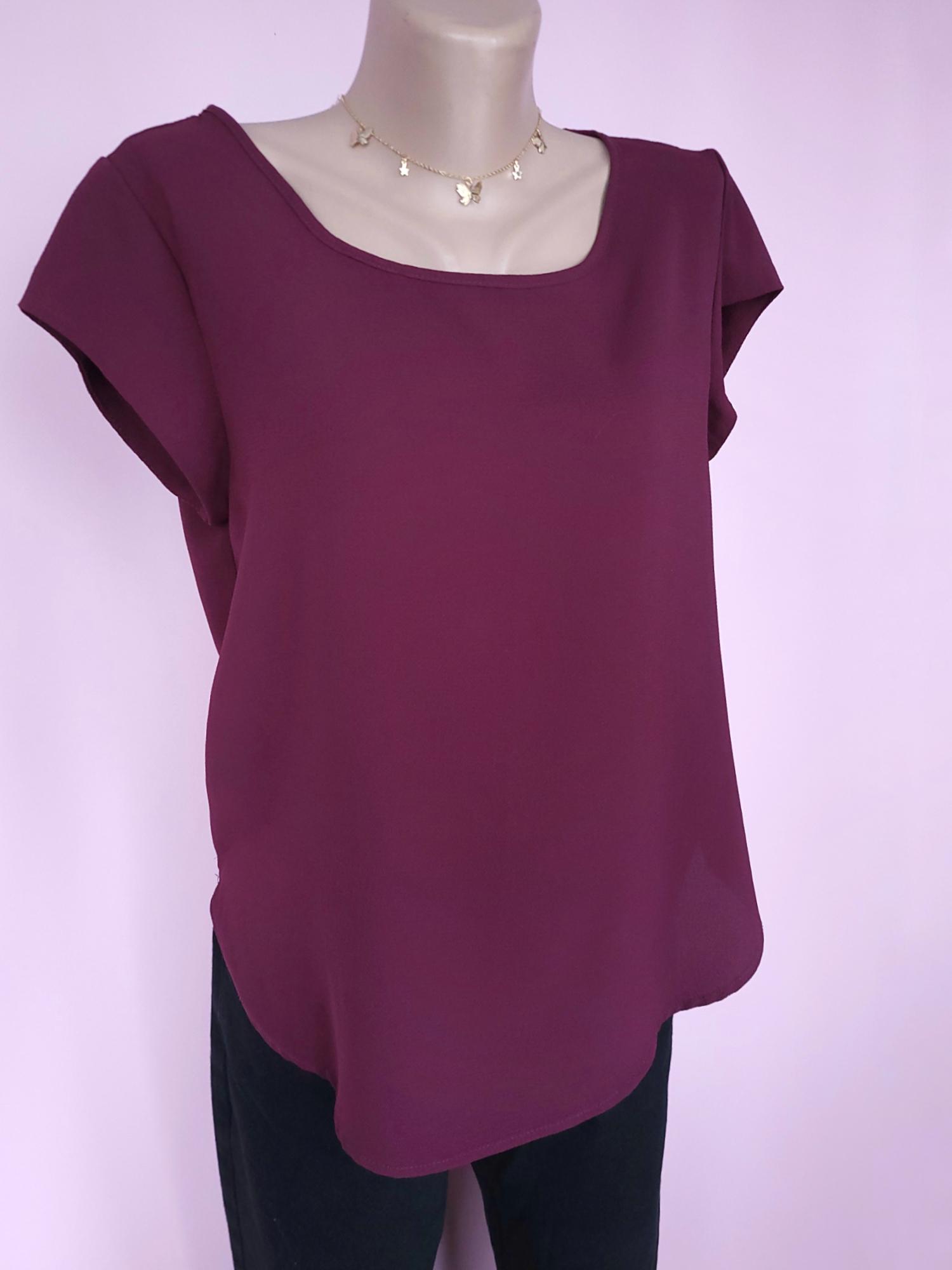 Блузка женская Only L Темно-сиреневый (12874) - фото 4 Блузка женская Only L Темно-сиреневый (12874) - фото 4