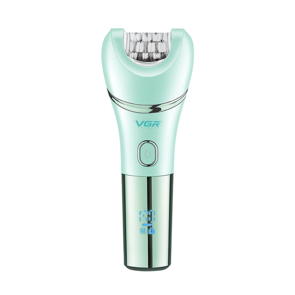 Епілятор для тіла VGR V756 IPX7 з 7 насадками Зелений (30651719)