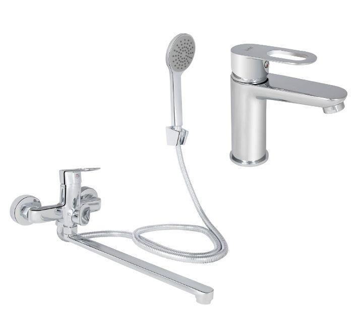 Набор смесителей для ванной и для умывальника Latwa LDLAT0051CRM4541 Chrome (2702203902)