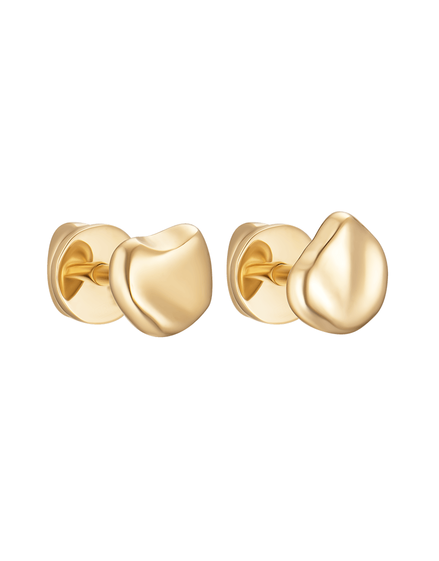 Сережки Curve жіночі RIMMART JEWELRY золоті One size Сережки Curve жіночі RIMMART JEWELRY золоті One size