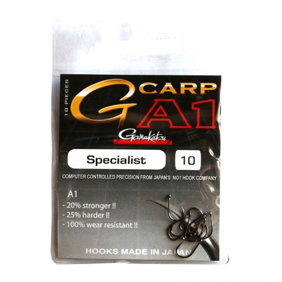 Крючок Gamakatsu A1 G-CARP SPECIALIST №10 10 шт. (3KB5018)