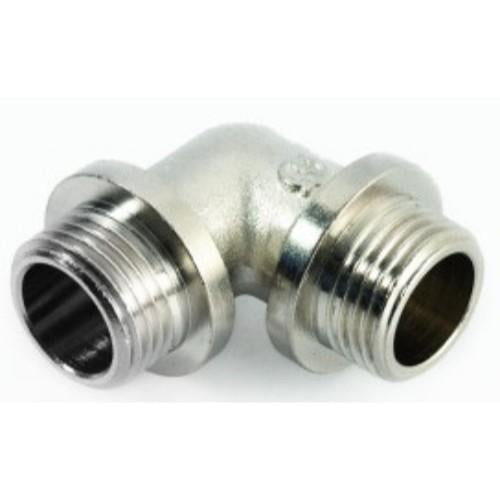 Уголок General Fittings РЗЗ 1/2" с манжетой латунь никелированная (2700F9N0505)