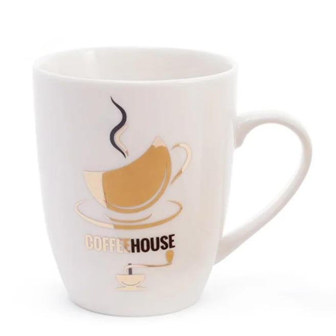 Чашка керамическая Flora "Coffee" 0,35 л (28206)