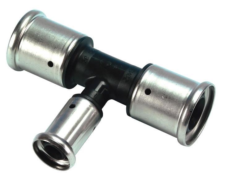 Пресс-тройник промежуточный пластмассовый HENCO 40х20х40 (10PK-401640)
