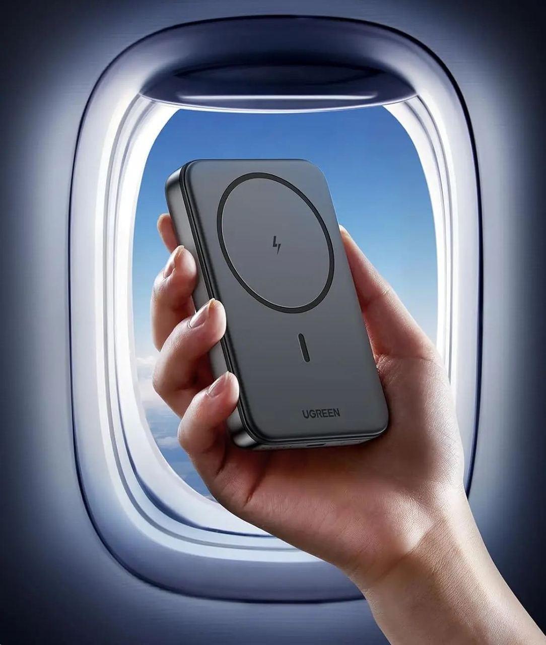 Повербанк магнитный Magsafe Ugreen PB561 10000 mAh 20 Вт с беспроводной зарядкой для iPhone Grey (26389495) - фото 9 Повербанк магнитный Magsafe Ugreen PB561 10000 mAh 20 Вт с беспроводной зарядкой для iPhone Grey (26389495) - фото 9