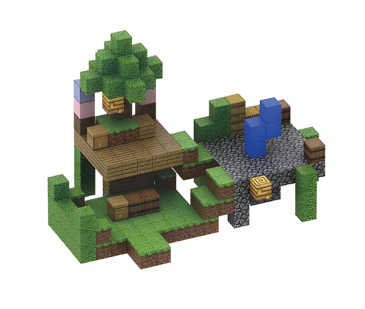 Конструктор магнітний Minecraft Ліс 216 дет. (MRA-H064) - фото 2 Конструктор магнітний Minecraft Ліс 216 дет. (MRA-H064) - фото 2