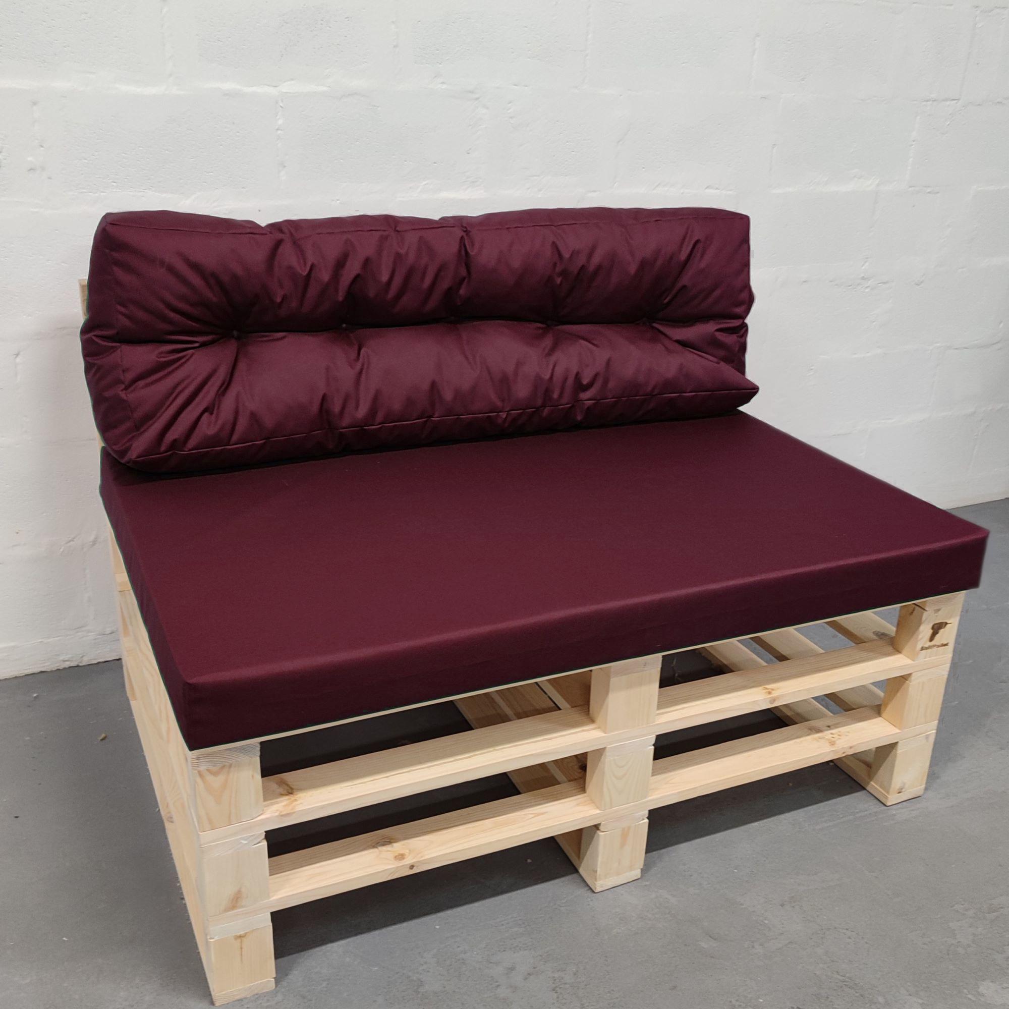 Комплект водоотталкивающих подушек для паллет-дивана eGarden оксфорд 120x80x10/120x45x12 см Бордовый (5712) - фото 1 Комплект водоотталкивающих подушек для паллет-дивана eGarden оксфорд 120x80x10/120x45x12 см Бордовый (5712) - фото 1