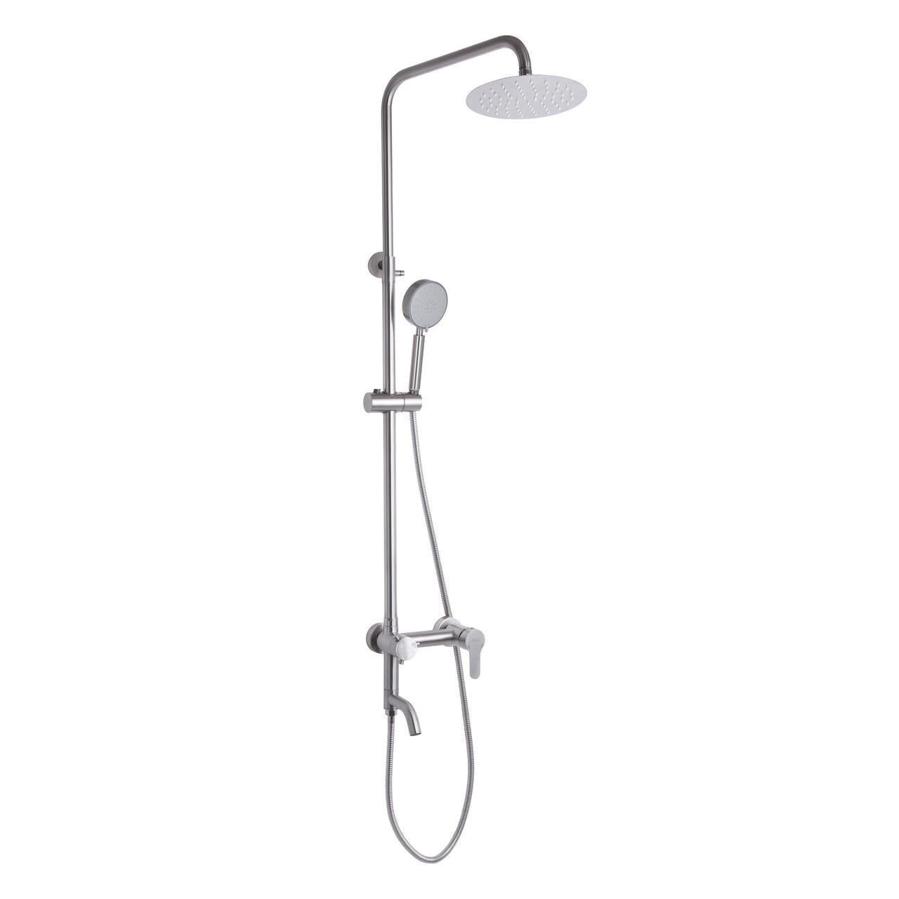 Душевая система универсальная Brinex Pure 1030 BRIPUR1030NKL на 3 потребителя Nickel (2552213068)