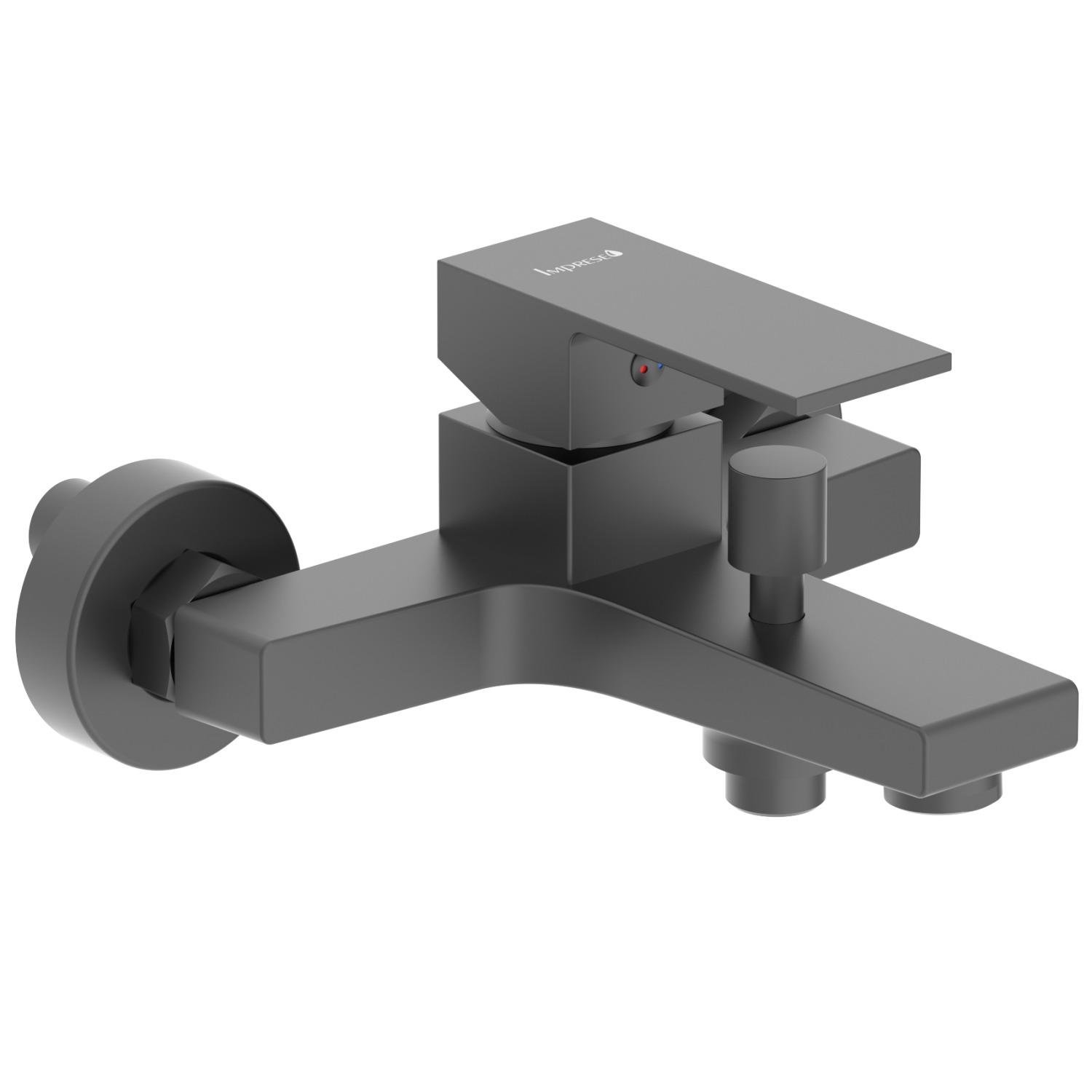 Смеситель для ванной Imprese Violik f03210810AA однорычажный Черный (239679)