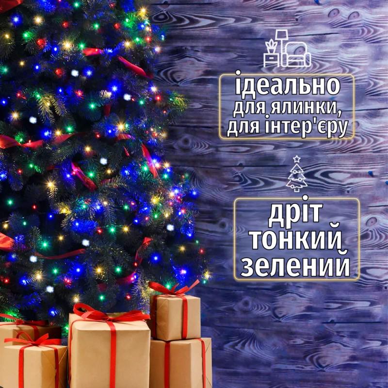 Гірлянда світлодіодна Lem Berger хвойна лапка 400 LED 220 В 30 м Різнокольоровий (4009065) - фото 5