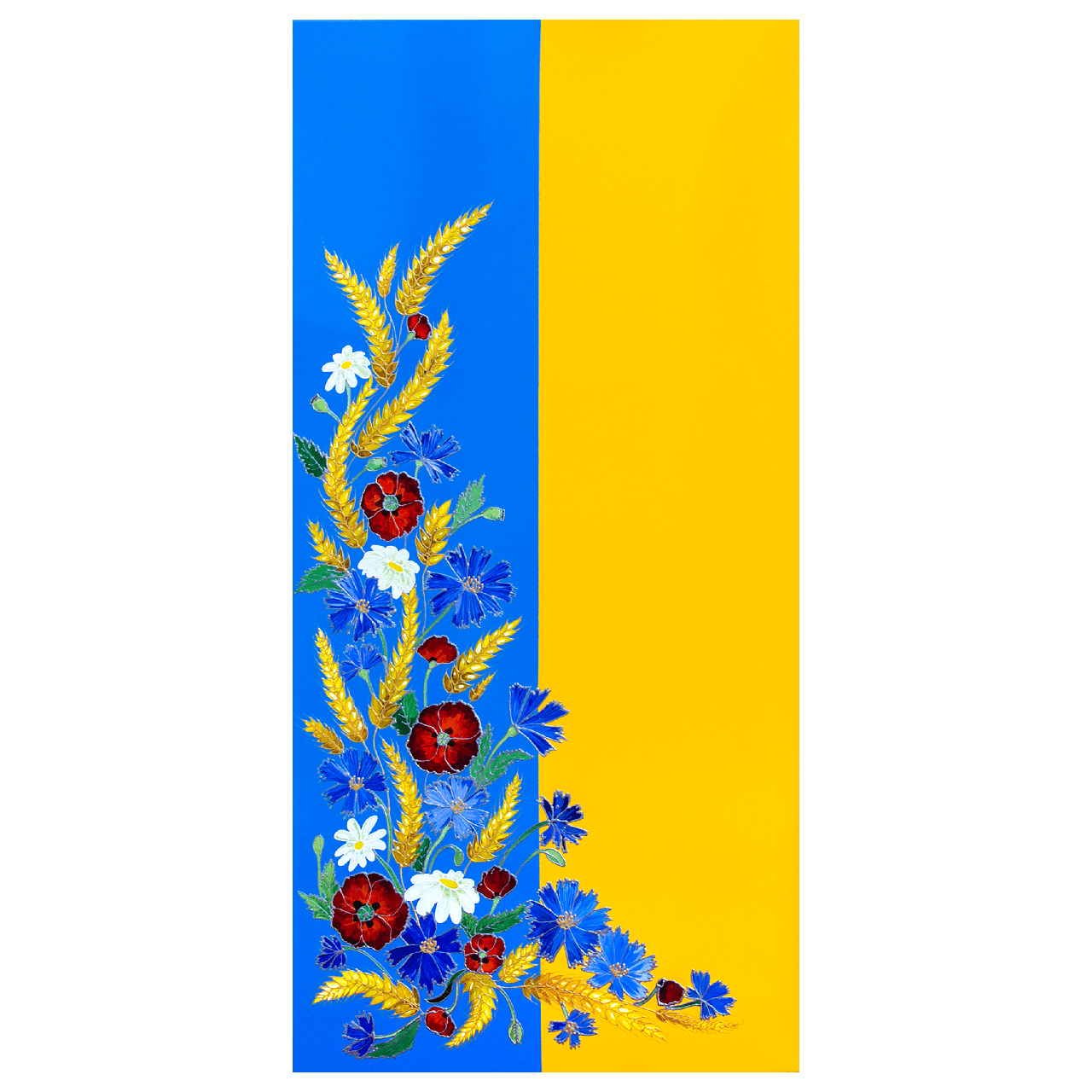 Металлокерамический обогреватель дизайнерский Uden-S-700 Слава Украине со шнуром до 14 м2 978х475 мм (25748076)