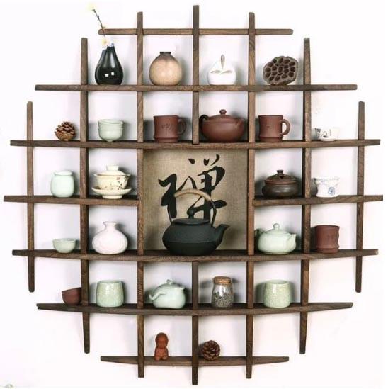 Полка для кружек из дерева Фарата Капучино (СДК-009209)