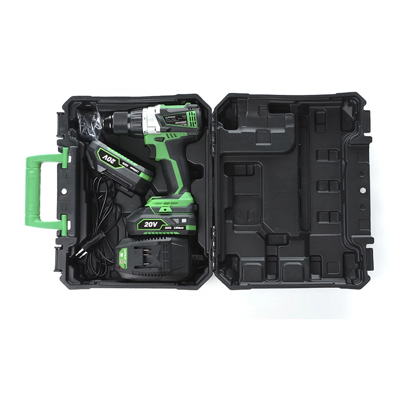 Дрель-шуруповерт Apro бесщеточный 20 В 2 А 20DB 2 АКБ/ЗУ/кейс (895033) - фото 6