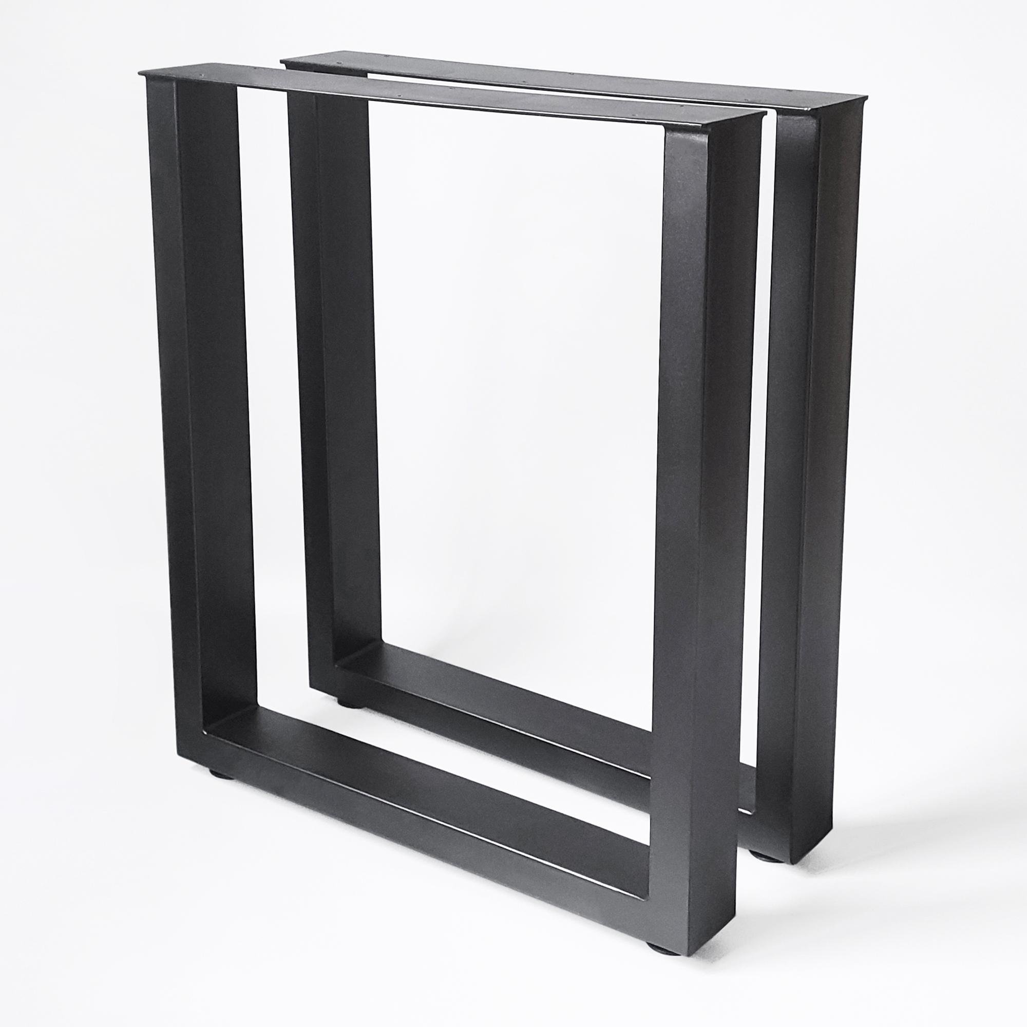 Комплект опор регульованих для столу з металу 600х100 мм H 730 мм 2 шт. Чорний (1029)