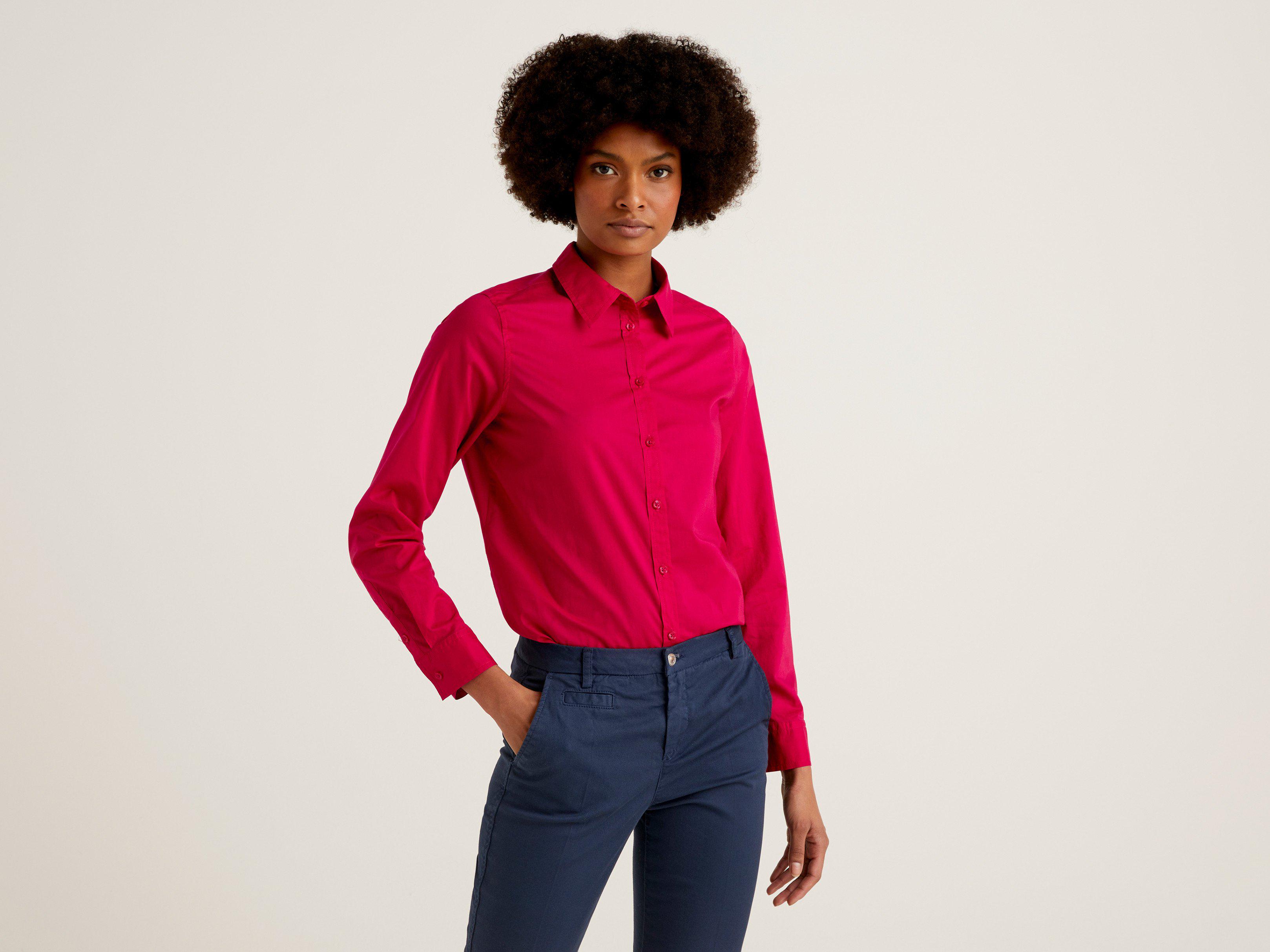 Сорочка жіноча Benetton 5cqy5qc13 S Червоний - фото 2