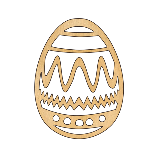 Заготовка з фанери №235 Яйце Великодне-52 (6194)