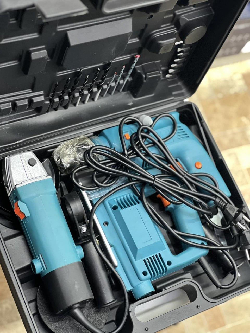 Набір інструментів болгарка/шуруповерт/дриль 3в1 - фото 3