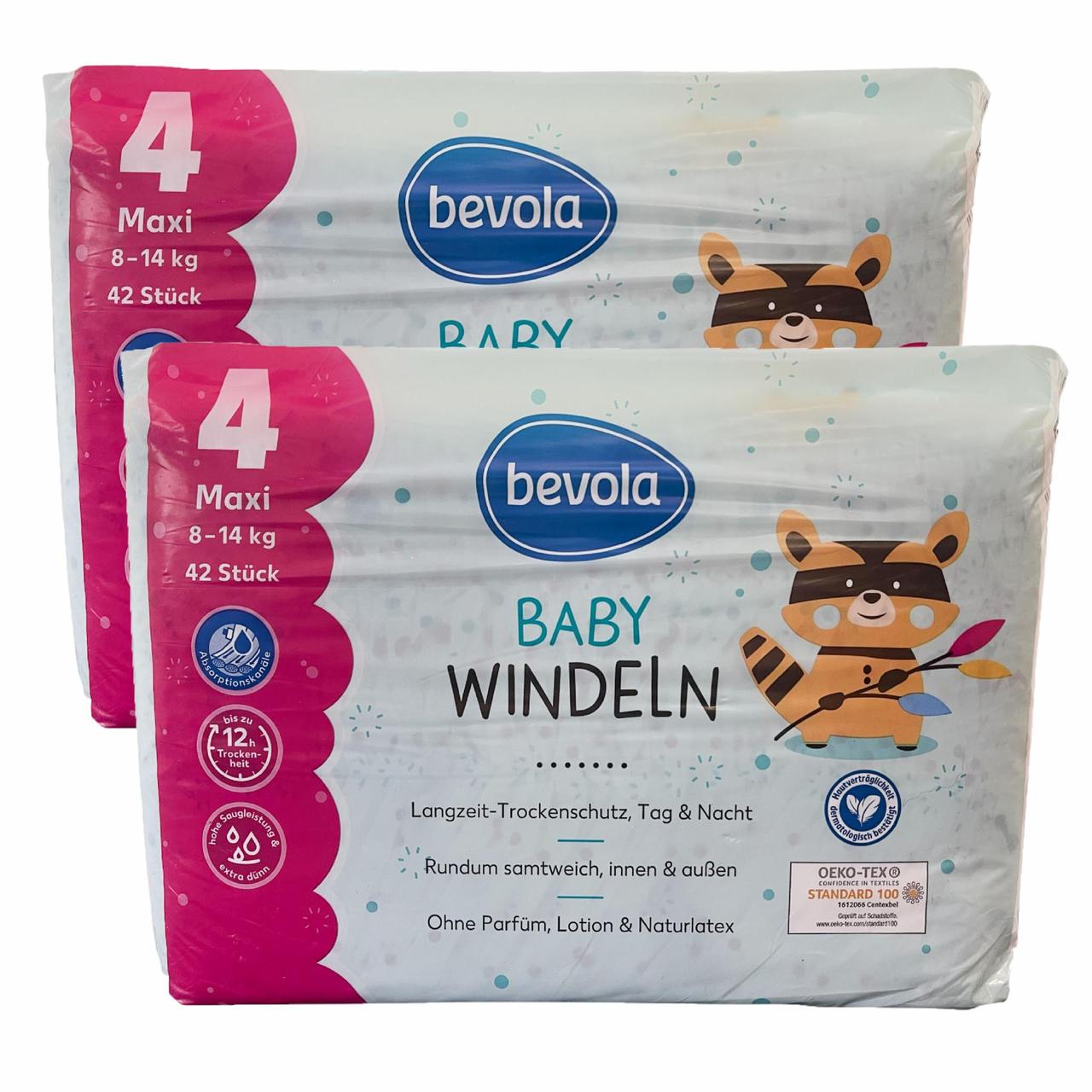 Підгузки дитячі Bevola Baby 4 Maxi 8-14 кг 84 шт. (2563995535)