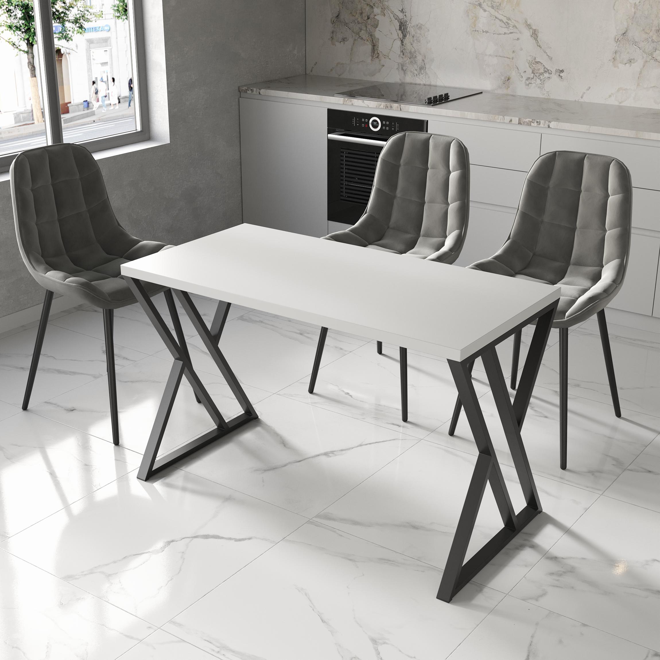 Обеденный стол 8 1200х500х32 мм Белый (23666751) - фото 1 Обеденный стол 8 1200х500х32 мм Белый (23666751) - фото 1