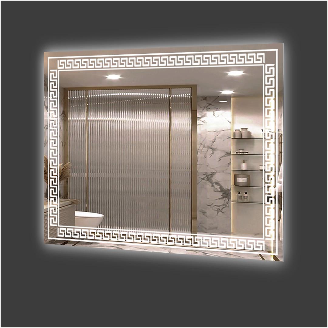 Зеркало Экватор ML-29 с LED подсветкой орнамент 70x90 см