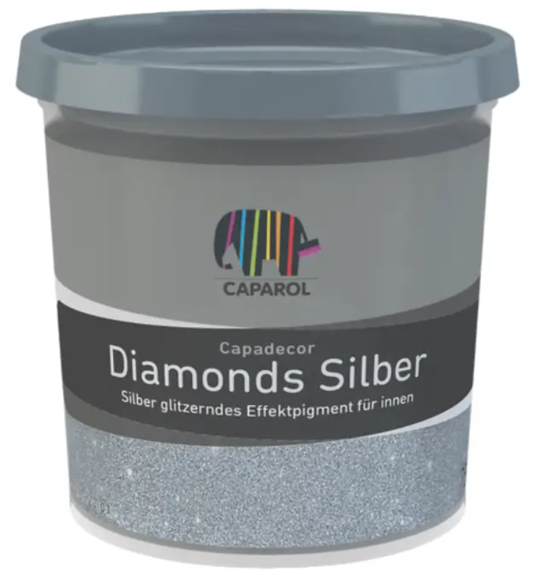 Наполнитель декоративный интерьерный Caparol Diamonds 75 г Серебряный