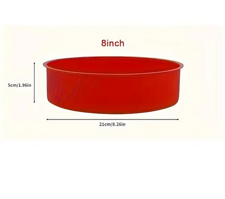 Форма силіконова кругла для випікання 20,32 см Червоний (SAM-2032) - фото 2 Форма силіконова кругла для випікання 20,32 см Червоний (SAM-2032) - фото 2