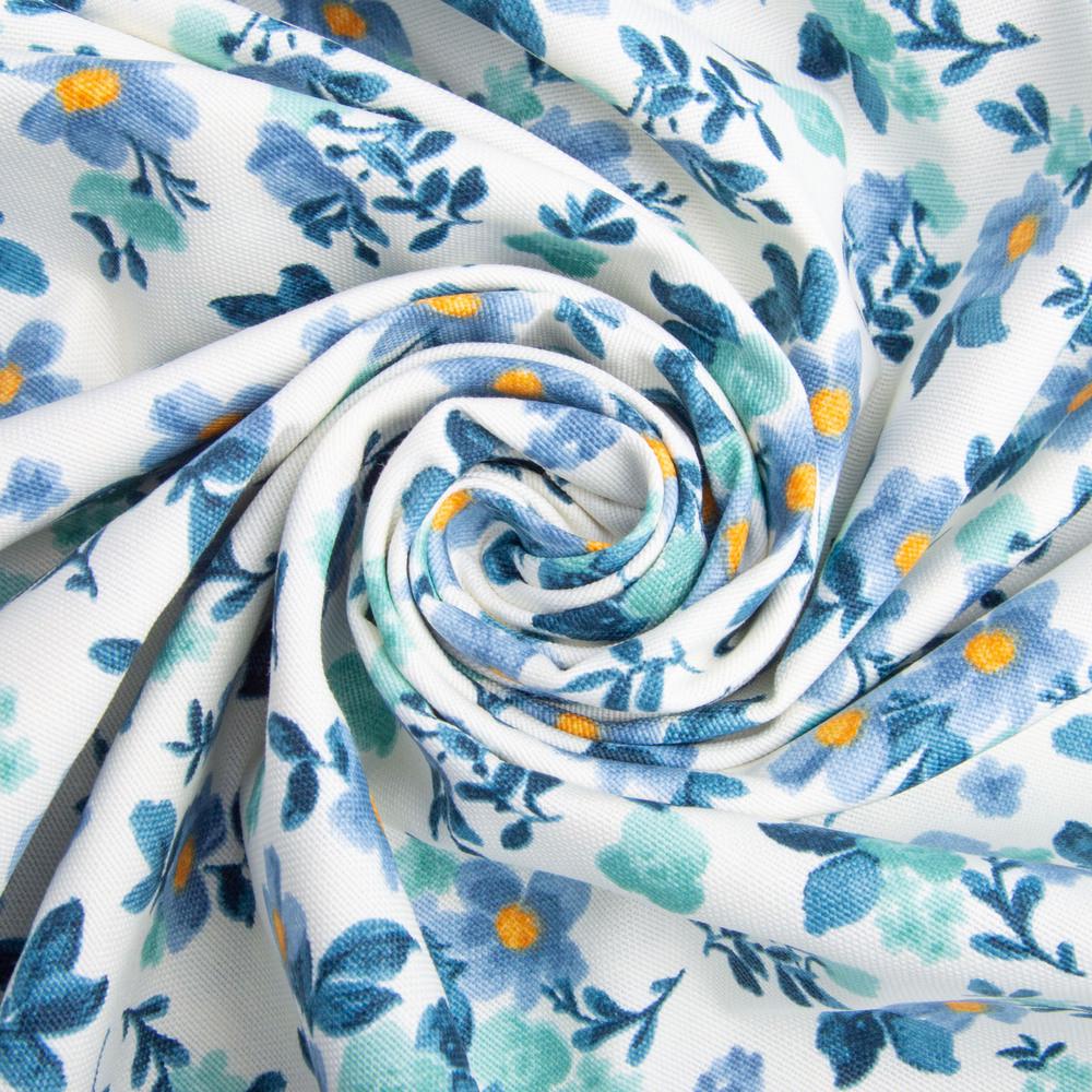 Ткань декоративная Премьер V-11 Цветок с водоотталкивающей пропиткой Деним (2338316601)