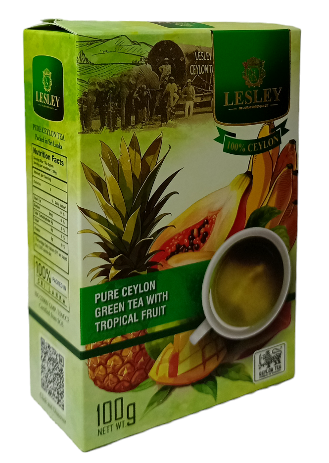 Чай Lesley зеленый Тропические фрукты 100 г (59283)
