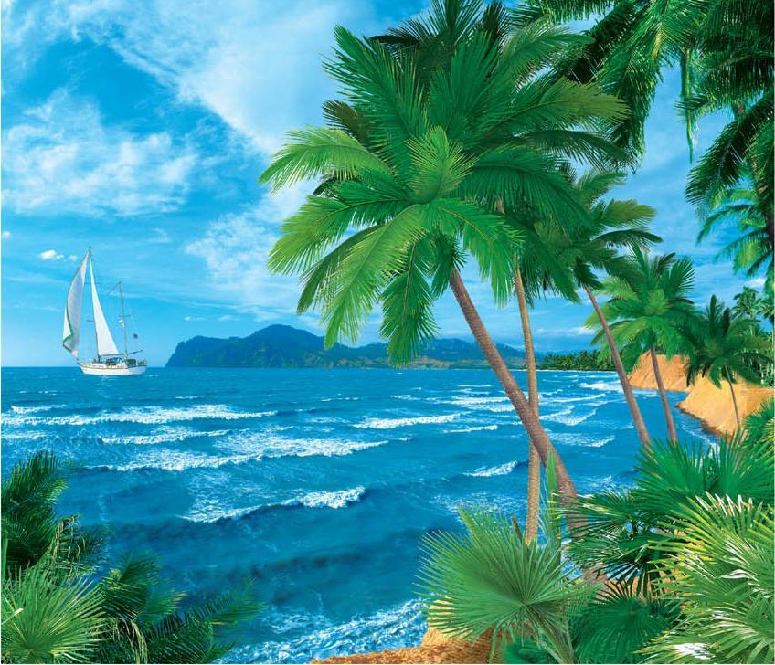 Фотообои на бумажной основе Artdecor Багамы 201х242 см 15Л (2000000450902)