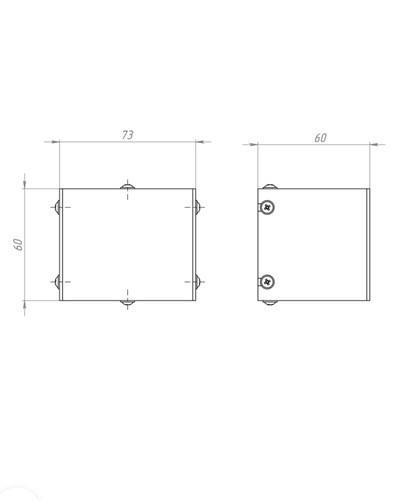 Светильник настенный Iterna 2Qube G4 Графитовый (LM115) - фото 5