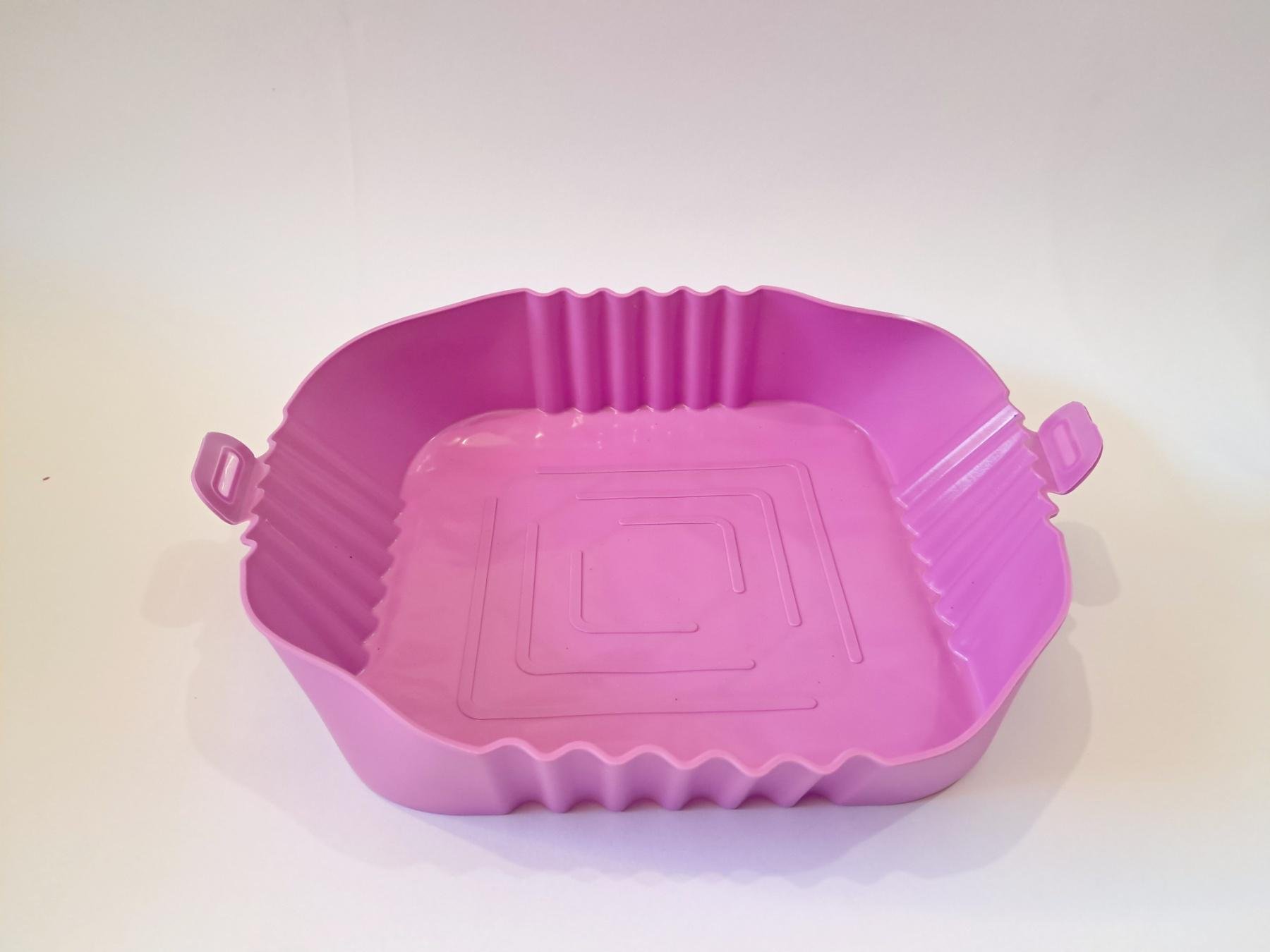 Форма силіконова для аерогрилю мультипечі ребриста 19,5 см Фіолетовий (REN-88) - фото 1