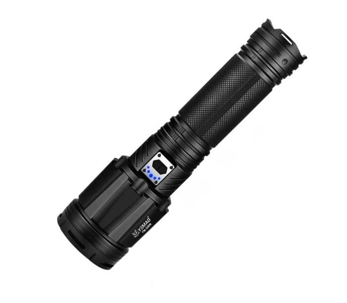 Фонарь ручной YEMAO YM-G999-60W металлический зенитно-поисковый 5000 Lm функция Power Bank 5 режимов 8х18650 Черный (3128546656)