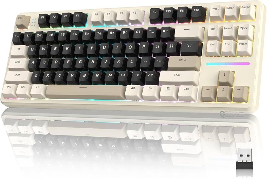 Клавіатура механічна attack shark X87 Tri-Mode Gasket Strawberry Switch RGB Hot-Swap (2565680357) - фото 2 Клавіатура механічна attack shark X87 Tri-Mode Gasket Strawberry Switch RGB Hot-Swap (2565680357) - фото 2