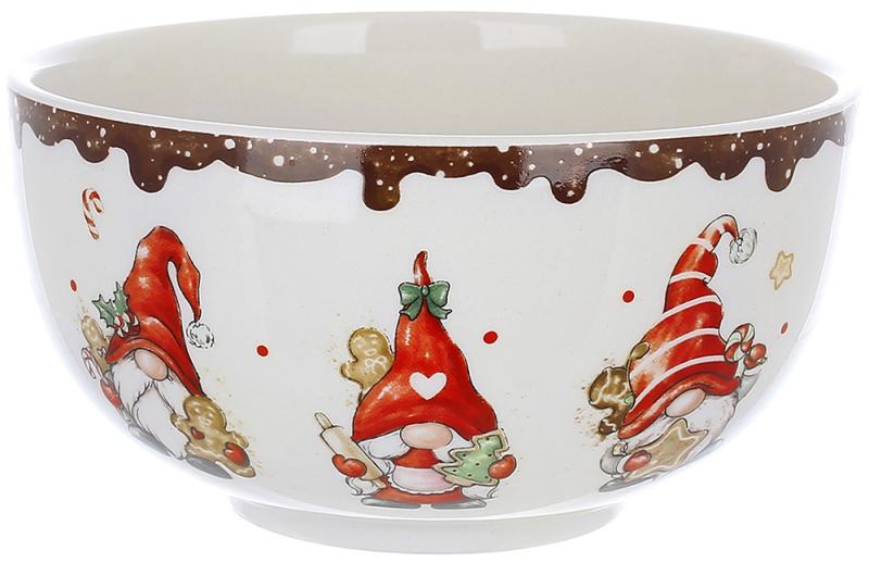 Пиала керамическая гномы с пряниками 750 мл