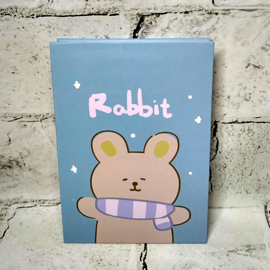 Зеркало настольное дорожное Кролик 18х12,8 см Голубой (1-200423-4)